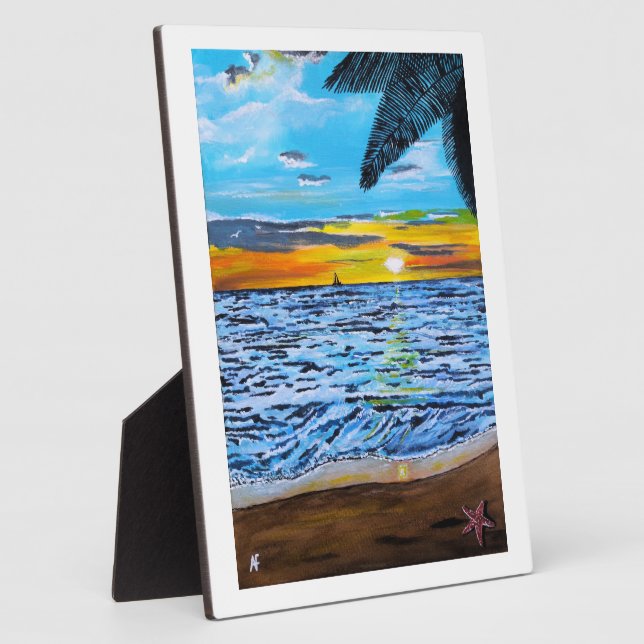 Das Gemälde 'Chasing the Sunset' von Alfred Fox Fotoplatte (Seite)