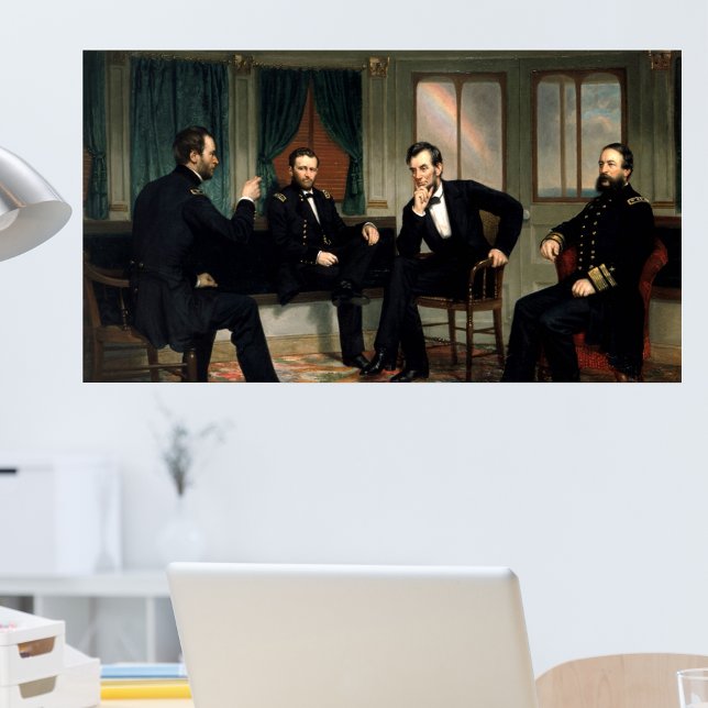 Das Gemälde der Friedenstruppen von 1868 Poster (The Peacemakers Painting of 1868 Poster)