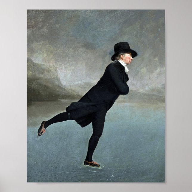 Das Gemälde des Skaten-Ministers von Henry Raeburn Poster (Vorne)