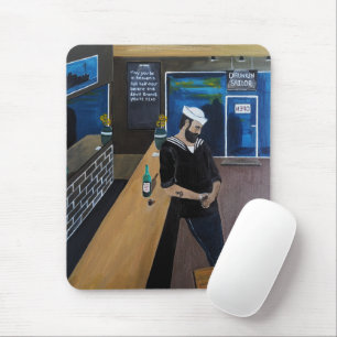 Das Gemälde The Drunken Sailor von Alfred Fox Mousepad