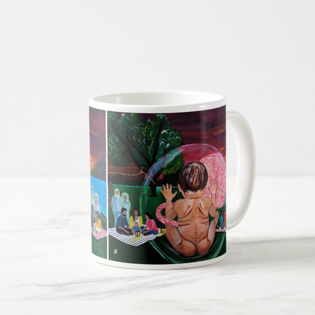 Das Gemälde 'The Symphony of Souls' von Alfred Fox Kaffeetasse (VorderseiteRechts)
