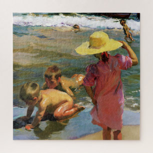 Das Gemälde The Young Amphibians von Joaquin Sorol Puzzle