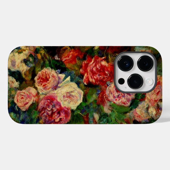 Das Gemälde von Pierre Renoir, Rose, Case-Mate iPhone Hülle (Rückseite (Horizontal))