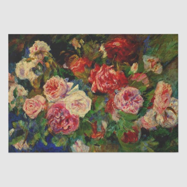 Das Gemälde von Pierre Renoir, Rose, Seidenpapier (Vorderseite)