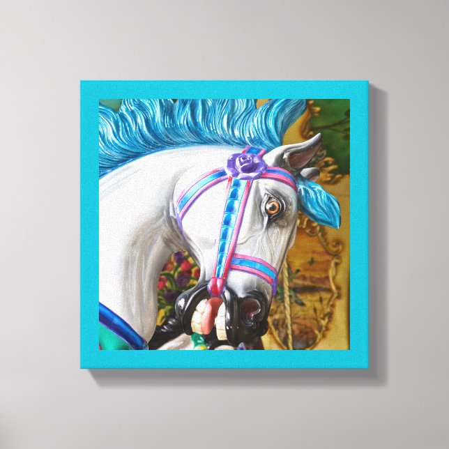 Das gemalte Pferd 2 Leinwanddruck (Vorderseite)