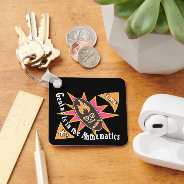 Das Genie liegt in der Mathematik Schlüsselanhänger (Schreibtisch)