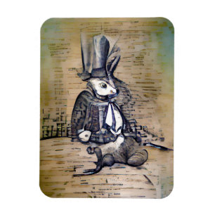 Das Gentleman Rabbit Magnet