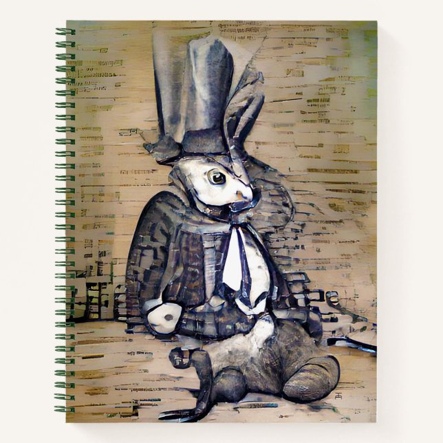 Das Gentleman Rabbit Notizbuch (Vorderseite)