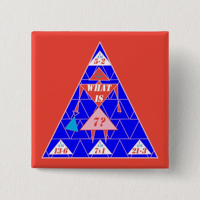 Das geometrics-Button-Dreieck-Alter 7 Button (Vorderseite)