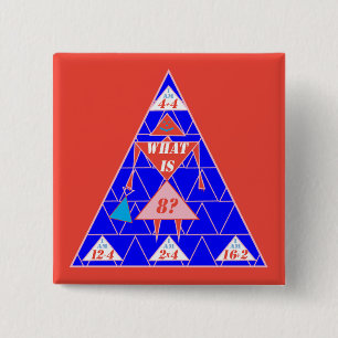 Das geometrics-Button-Dreieck-Alter 8 Button