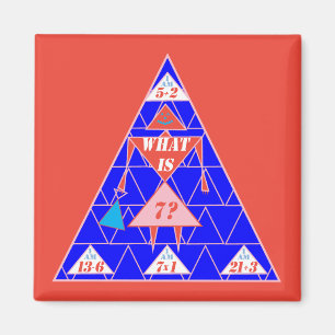 Das Geometriegeschild-Dreieck-Alter 7 Magnet