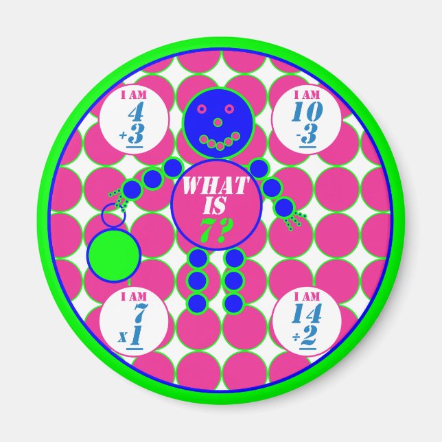 Das geometrische Kreisalter 7 Magnet (Vorne)