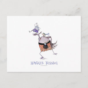 Das Gepäck wegwerfen Postkarte