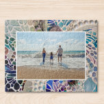 Das gepflegte Foto Puzzle<br><div class="desc">Dieses Puzzle zum Thema Strand verfügt über einen originalen Mosaikrahmen und eine Fotovorlage. Sie können dieses Rätsel anpassen, indem Sie dieses Foto durch eines Ihrer eigenen ersetzen. Weil wir unsere eigenen Kunstwerke erstellen, werden Sie dieses exakte Bild von anderen Designern nicht finden. Original Mosaik © Michele Davies.</div>