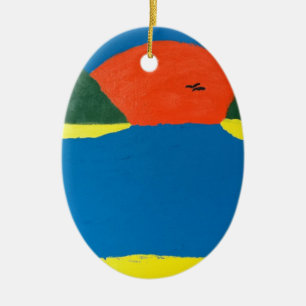 Das Geräusch des Sonnenuntergangs. Ein originelles Keramik Ornament