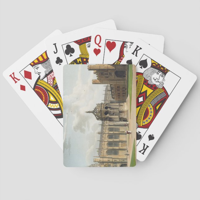 Das Gericht der Dreiheits-Uni, Cambridge, von ' Spielkarten (Rückseite)