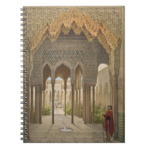 Das Gericht der Löwen, das Alhambra, Granada, 185 Notizblock