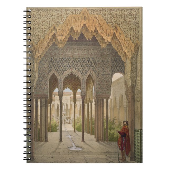 Das Gericht der Löwen, das Alhambra, Granada, 185 Notizblock (Vorderseite)