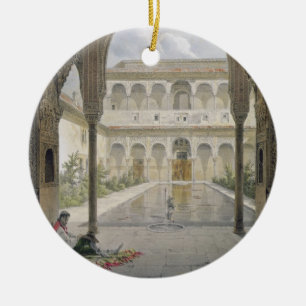 Das Gericht des Alberca im Alhambra, Granada, Keramikornament