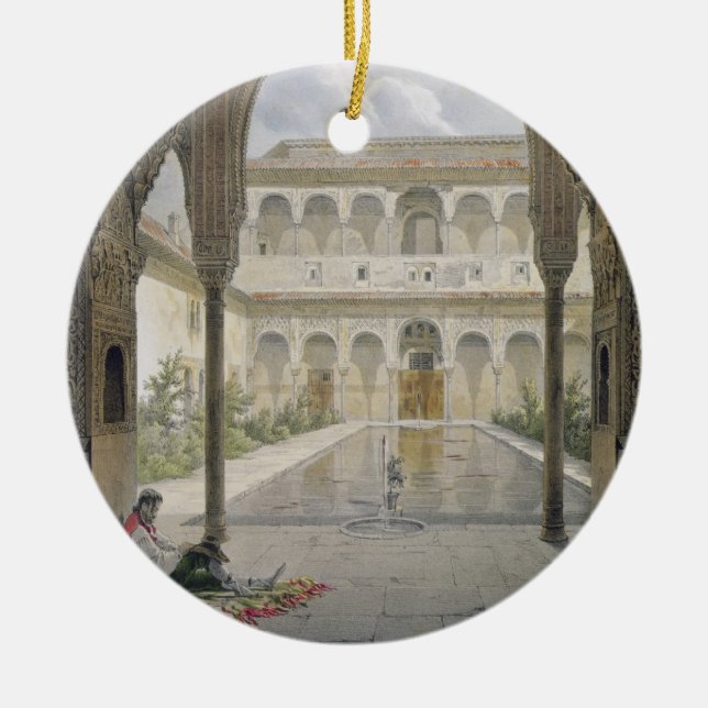 Das Gericht des Alberca im Alhambra, Granada, Keramikornament (Vorne)