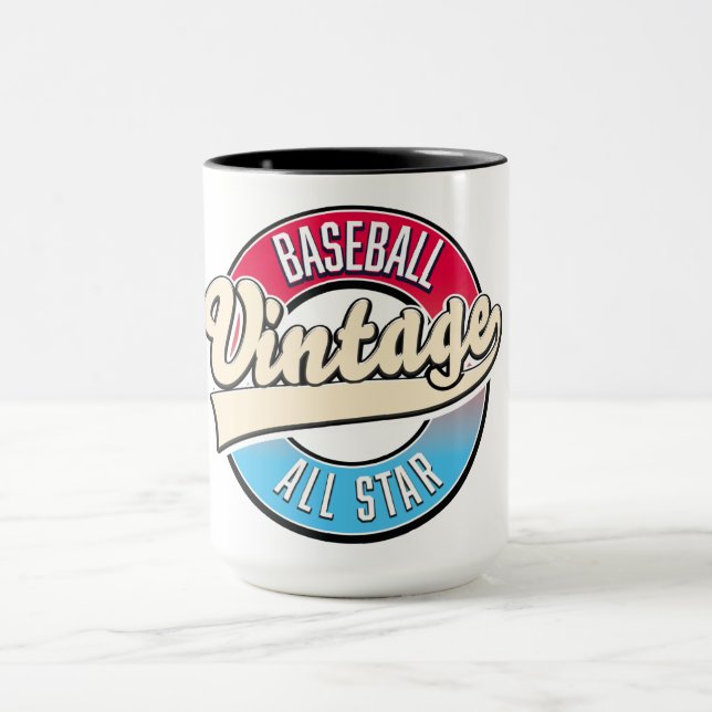 Das gesamte Star-Baseball-Logo Tasse (Zentrum)