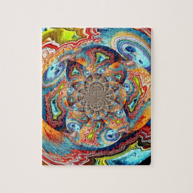 Das Gesamtherausforderungs-Fraktal-Puzzlespiel Puzzle (Vertikal)