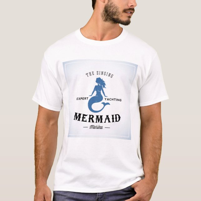 Das Gesang-Meerjungfrau-Plakat T-Shirt (Vorderseite)