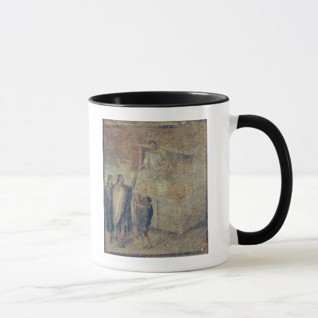 Das Geschäft des Bäckers, vom 'Casa del Tasse (Rechts)