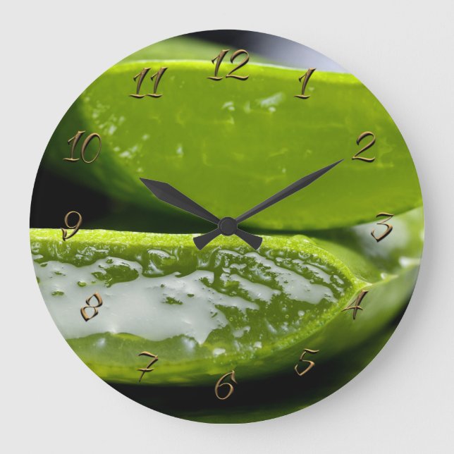 Das Geschäft des Herbalists Große Wanduhr (Vorderseite)