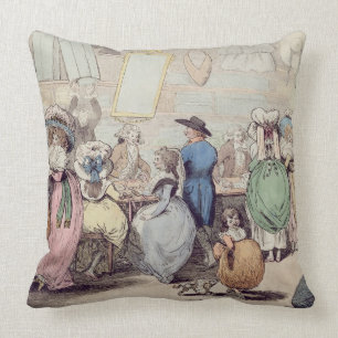 Das Geschäft eines Milliners, im Jahre 1787 Kissen