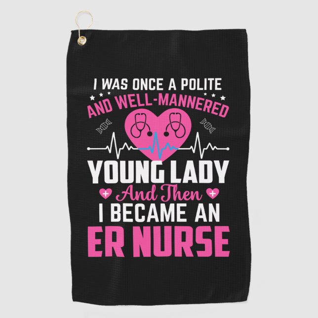 Das Geschenk, das ich einst in der schönen Kranken Golfhandtuch (Vorderseite)