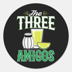Das Geschenk der drei Amigos Cinco De Mayo Runder Aufkleber