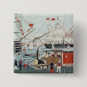 Das Geschenk des Flottenadmiral-Perrys einer Button