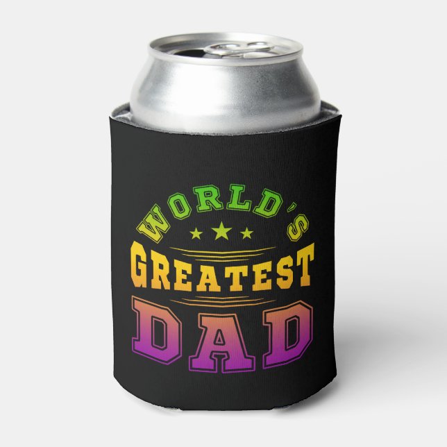 Das Geschenk des größten Vaters zum Vater der Welt Dosenkühler (Kanne Vorderseite)