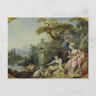 Das Geschenk des Hirten oder das Nest Postkarte