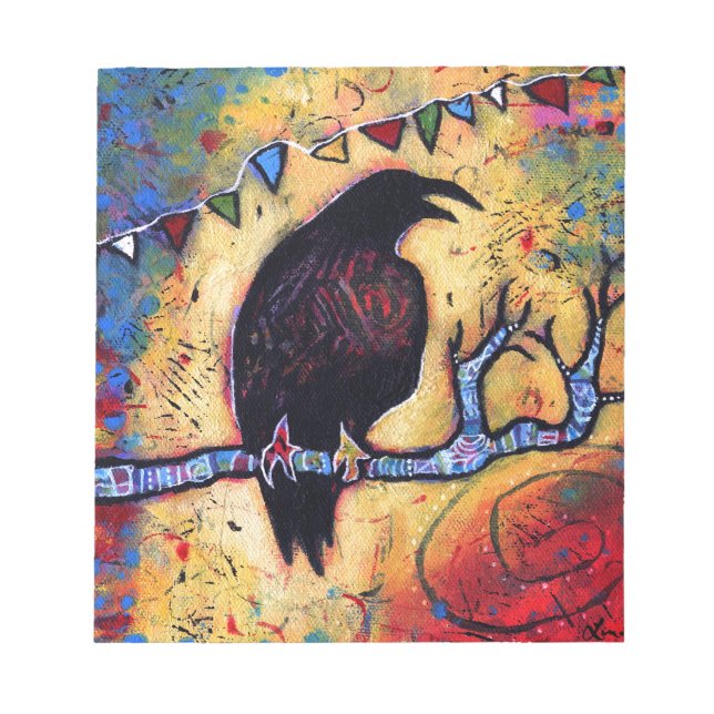 Das Geschenk des Raven Notizblock (Vorderseite)