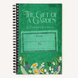 Das Geschenk eines Gartenjournals Notizbuch