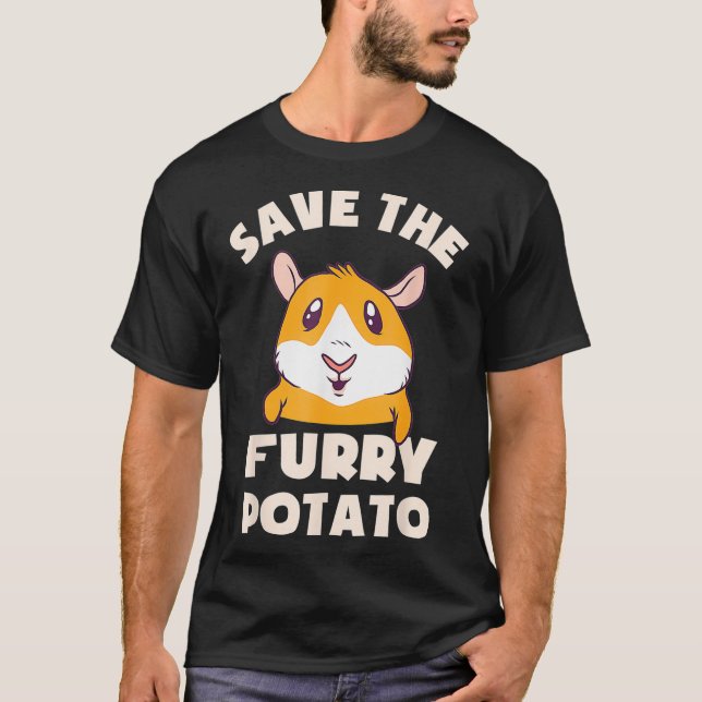 Das Geschenk für die Guinea von Furry Potato geret T-Shirt (Vorderseite)