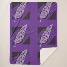 Das Geschenk - Lila, geteerter Sherpa-Blanket