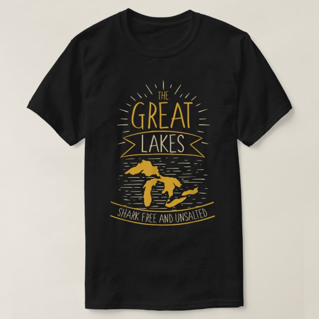 Das Geschenk von Michigan, der vom großen Seehecht T-Shirt (Design vorne)