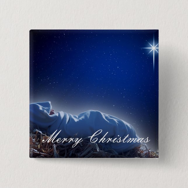 Das Geschenk von Weihnachten Button (Vorderseite)