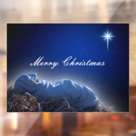 Das Geschenk von Weihnachten Fensteraufkleber