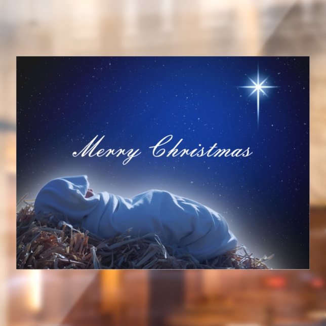 Das Geschenk von Weihnachten  Fensteraufkleber (Blatt 2)