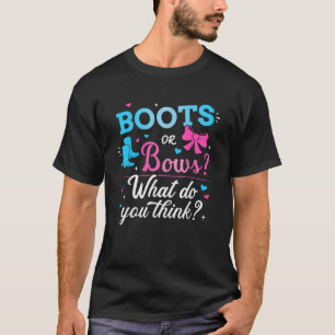 Das Geschlecht zeigt Stiefel oder Bögen auf, was S T-Shirt