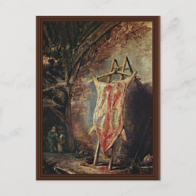 Das geschmolzene Schwein von Ostade Isaac Van (bes Postkarte (Vorderseite)