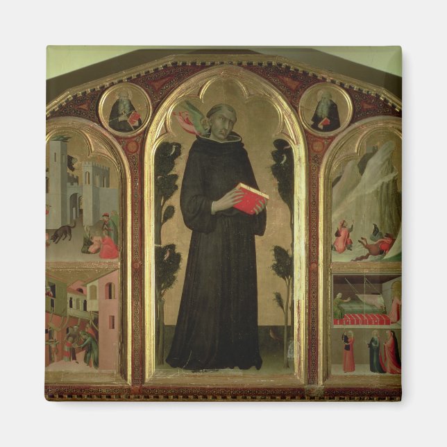 Das gesegnete Agostino Novello Altarpiece Magnet (Vorne)