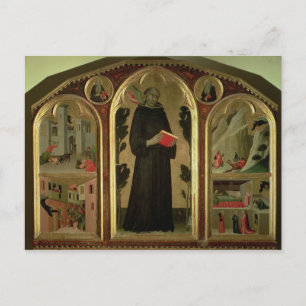 Das gesegnete Agostino Novello Altarpiece Postkarte