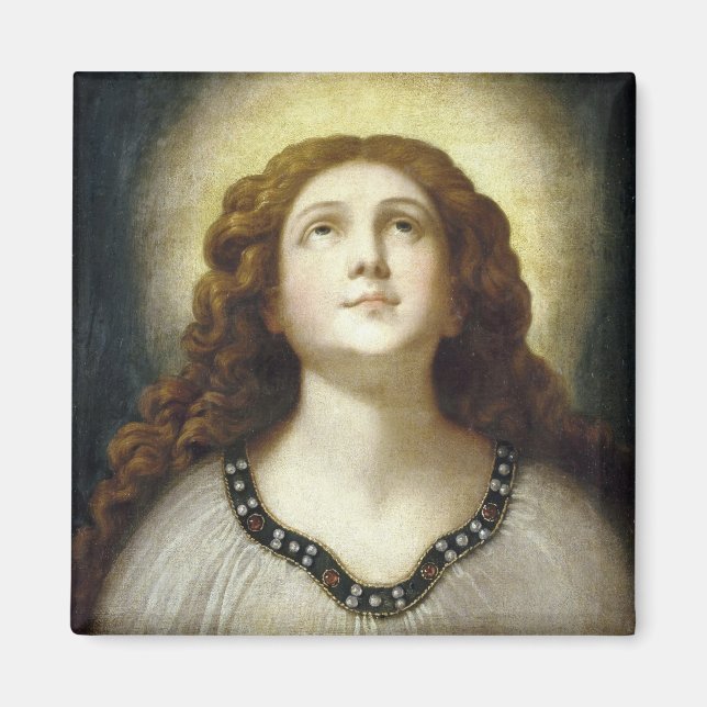 Das gesegnete Soul (Angelic Young Religious Woman) Magnet (Vorne)