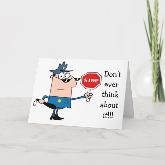 DAS GESETZ HAT GESPROCHEN "HABEN EINEN GLÜCKLICHEN KARTE (Vorderseite)