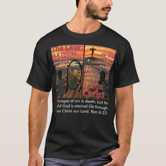 Das Gesetz ist ein Spiegel-T - Shirt (Vorderseite)